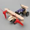 Technology Small Production Handmade Diy Twin-engine Taxiing Aircraft Science Teaching Toys For Primary Students Assembled Packaging Materials