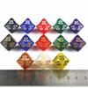 Polyhedral D10(00-90) Dice DND Dice Set 10pcs Multi-sided Dice for Funny Party Board Game
