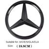 1Pcs ABS Car Front Grille Badge for Mercedes Benz W204 W205 W210 W211 W212 W213 C E Class GLA GLK ML GLC GLE Decal Cover Emblem AT1