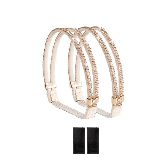 2 шт. стразы эластичные ремешки для обуви высокие каблуки ремни для обуви съемные нерасстегивающиеся ремешки для сандалий тапочки надежная фиксация