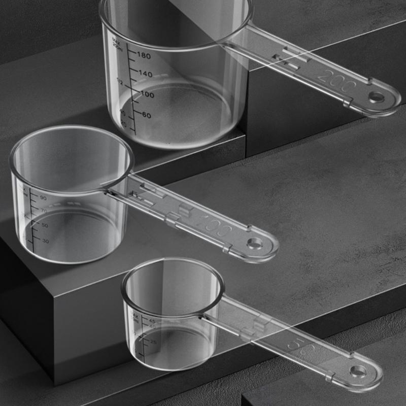 Набор из 3 чашек для смешивания прикормки разного размера с двойной шкалой для точного смешивания прикормки