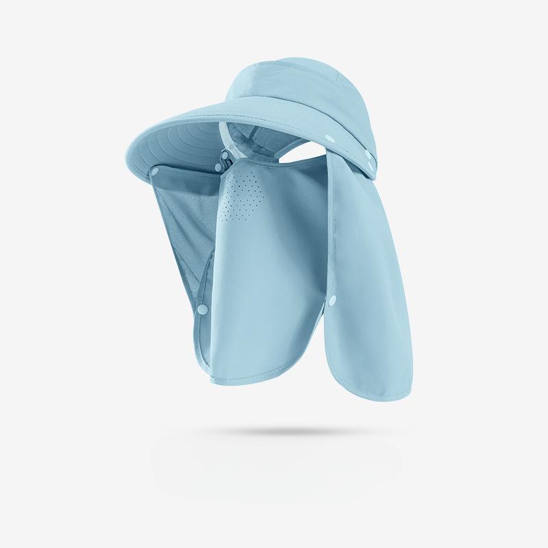 Шляпа от солнца для рыбалки на открытом воздухе, женская, мужская, с широкими полями, защита от ультрафиолета, дышащая, быстросохнущая, ветрозащитная маска для лица, закрывающая все лицо и шею, пляжная шляпа