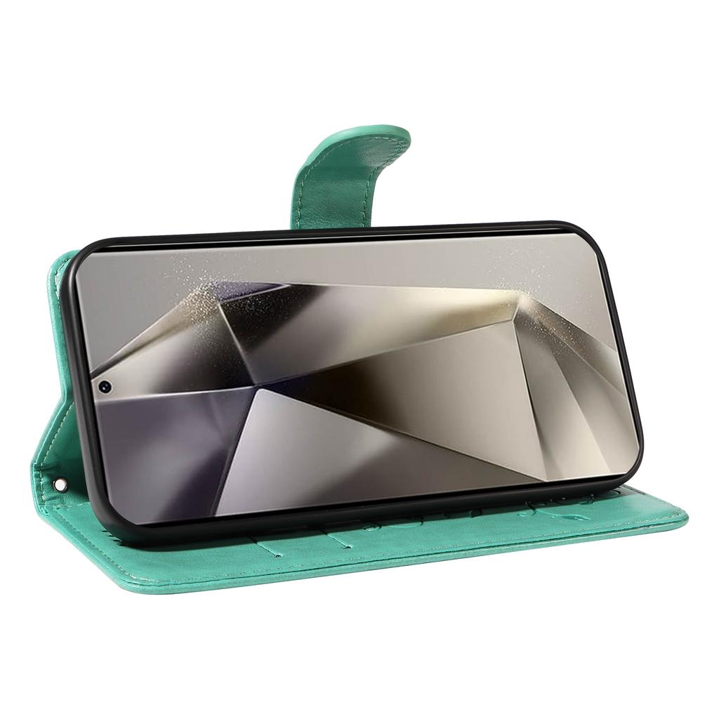 Чехлы из ПУ кожи с цветочным узором для Samsung Galaxy S25 Ultra, кошелек-подставка, чехол для телефона с ремешком