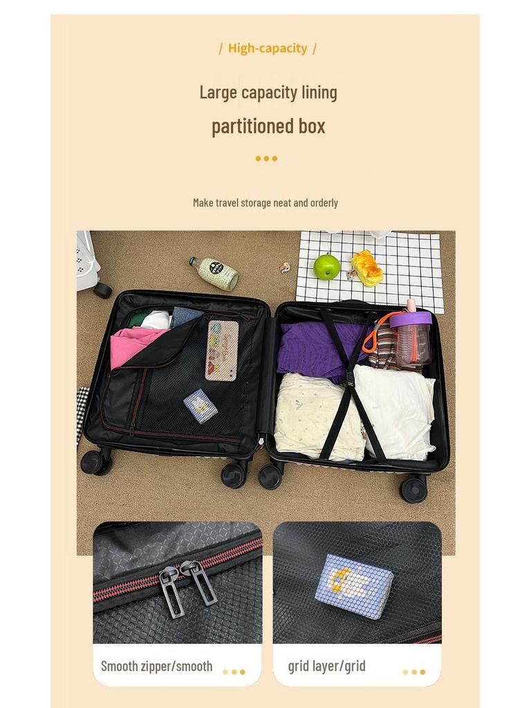 20-дюймовый многофункциональный модный чемодан-тележка с универсальными колесами