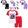 Kpop Demon Hunters Children Summer Shorts And T Shirt Set With Cotton Fabric For Active Kids