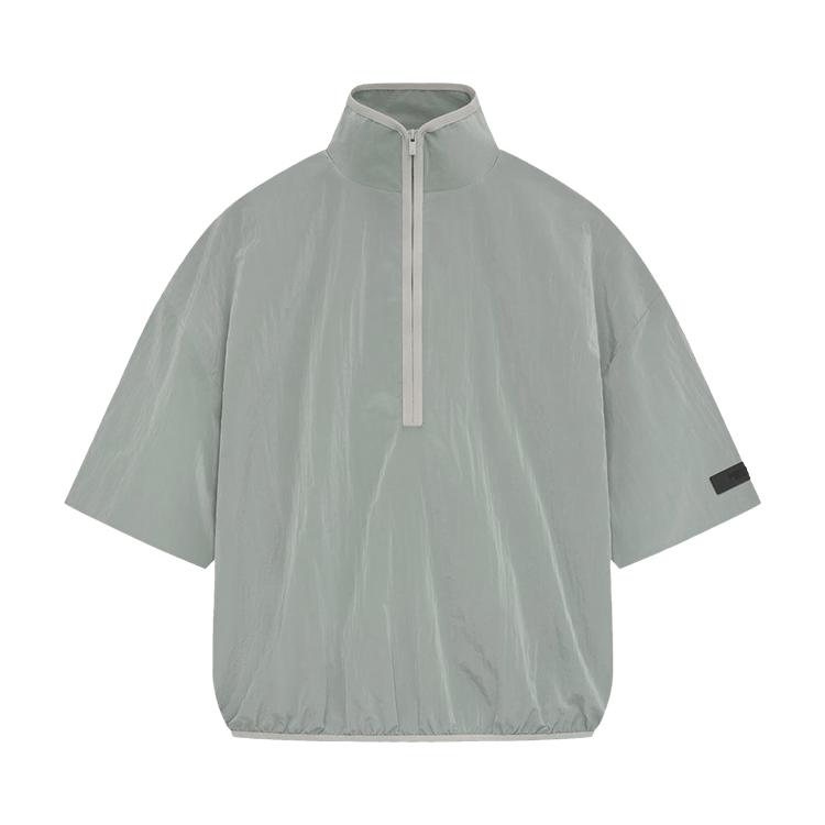 Men's Shirt Fear of God Essentials Half Zip Mockneck Shirt 'Seal'
