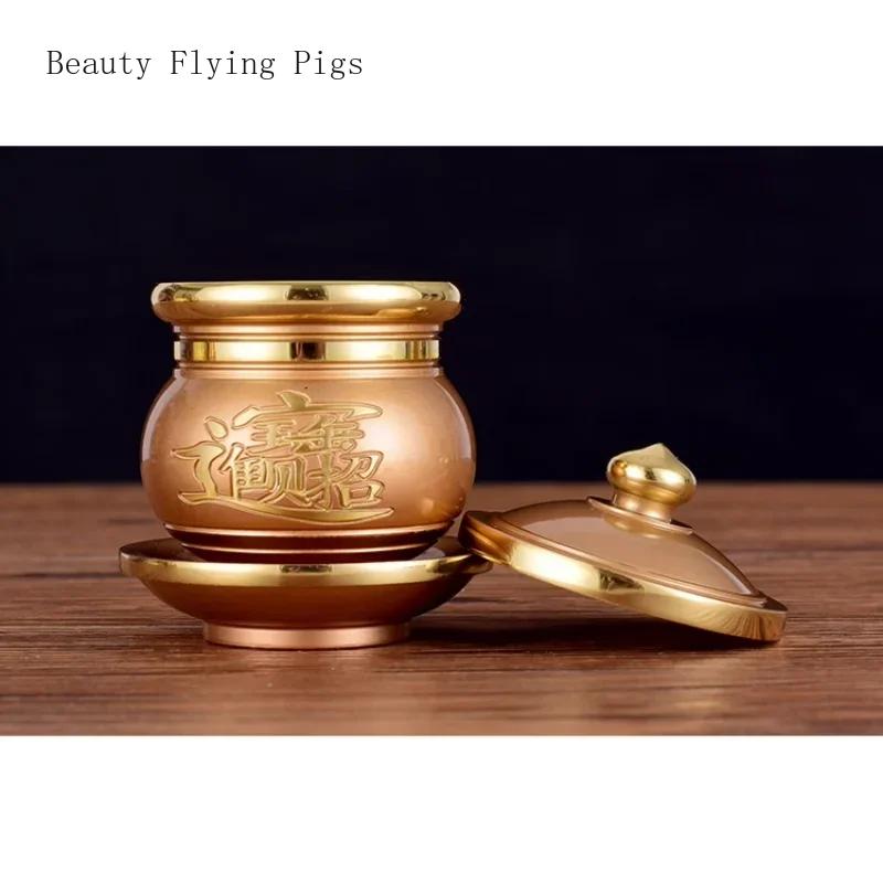 1 Piece of Metal Offering Wine Glass Buddha Front Household Guanyin Water Purification Tribute Cup Buddha Utensils