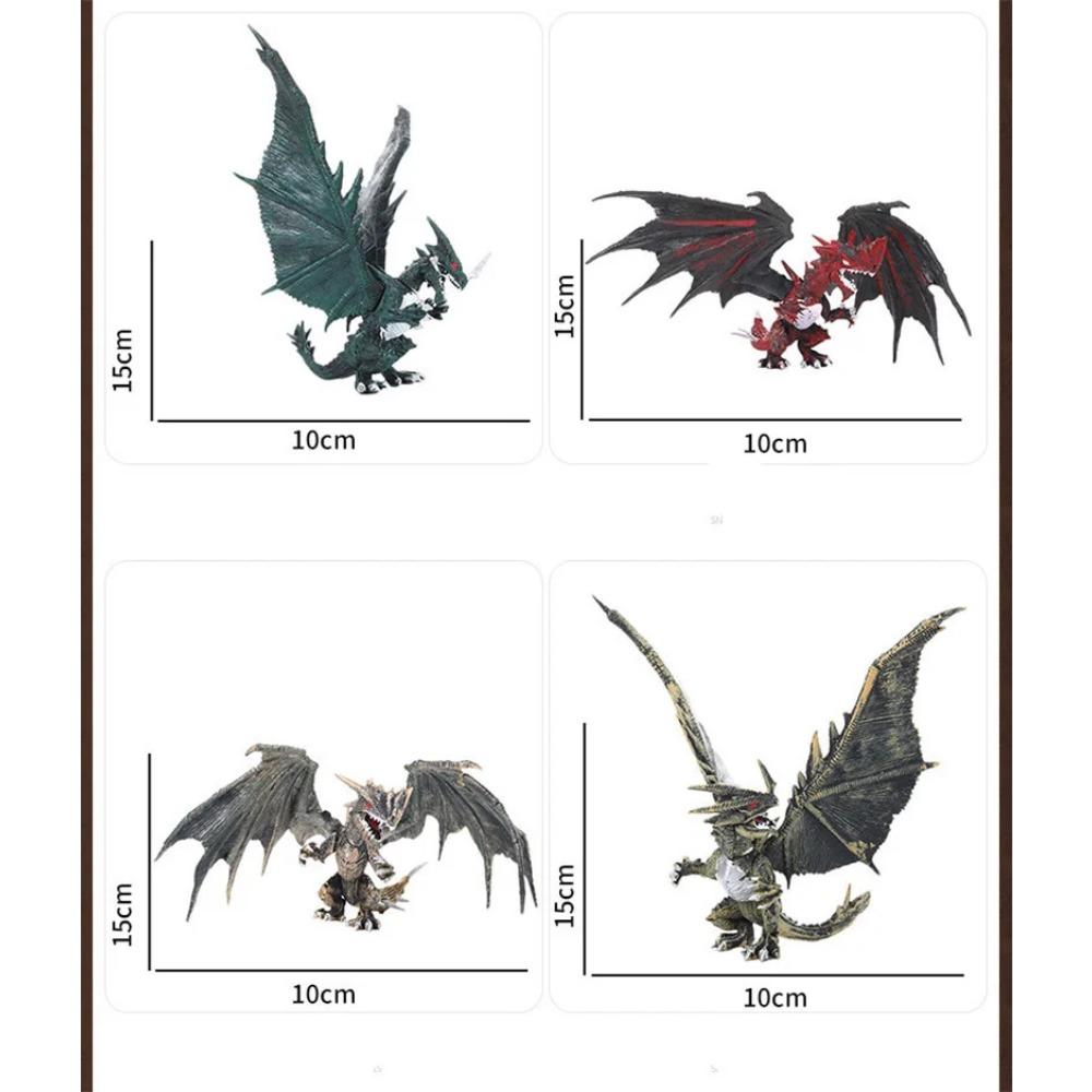 Детские игрушки-фигурки динозавров-монстров, 3D летающий дракон с крыльями для мальчиков, подарок, настольные украшения