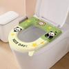 Мультяшная подушка для сиденья унитаза с ручкой, многоразовый коврик для унитаза, домашний