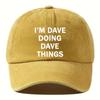 Funny Baseball Cap Men's Retro Washed Visor Hat for Outdoor Fashion