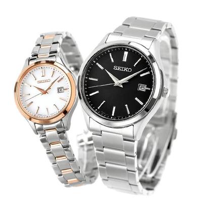 SEIKO Pair Watch Selection Solar Watch for Anniversary Gifts SBPX147 STPX096 Couples, Men's & Women's