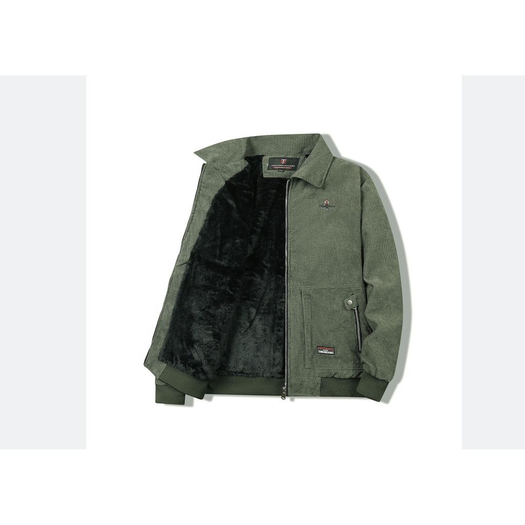 Мужская флисовая утолщенная свободная куртка с хлопковой подкладкой на осень и зиму, куртка-бомбер, теплая бейсбольная майка