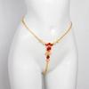 Cross-Border Hot-Selling Ruby Rhinestone Bikini Body Chain Thong