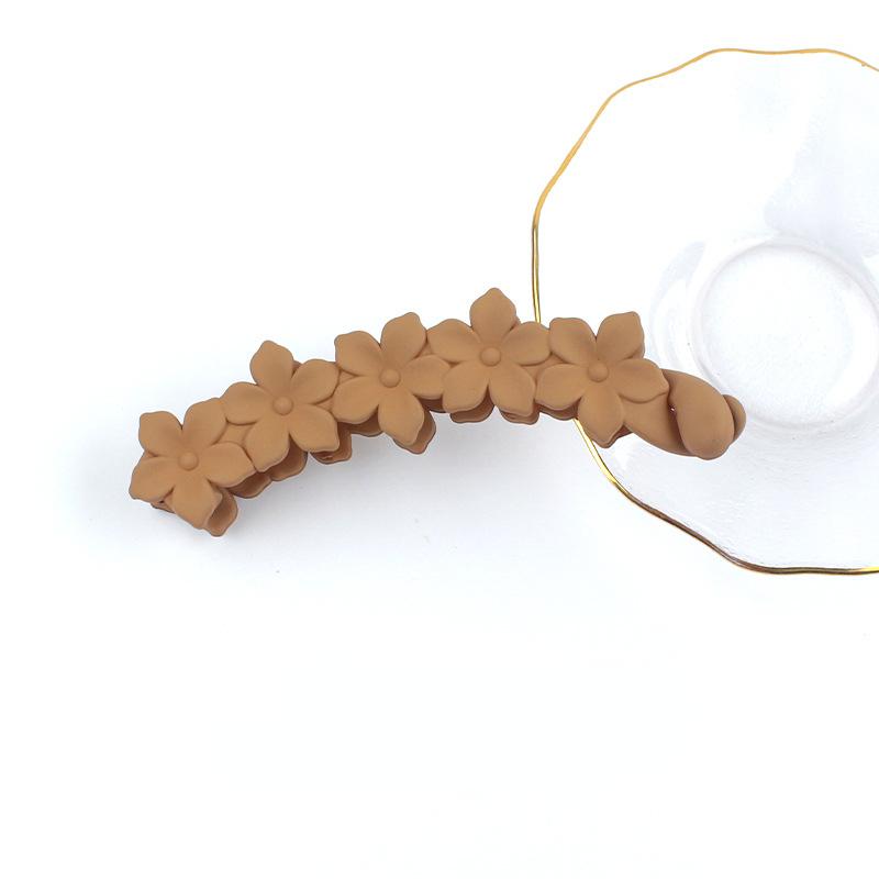 Frosted Banana Ponytail Clip Solid Color Hair Clip Women Hair Styling Clip Accessories Ponytail Barrettes Hair Claws Hairpins