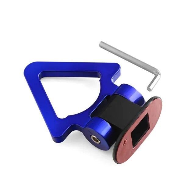 2 Designs Car Styling Trailer Hooks Sticker Decoration Car Auto Rear Front Trailer Simulation Racing Ring Vehicle Towing Hook