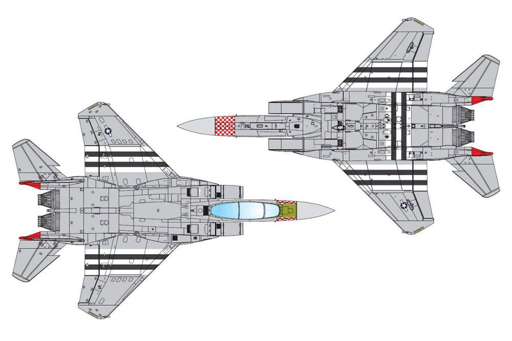 AcademyModels масштаб 1/72 США. ВВС F-15E Strike Eagle Окраска к 75-летию Дня Д, Пластиковый набор для сборки 12568