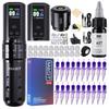 Mast Fold2 Pro Tattoo Machine Kit Wireless  Gun Pen 2 Batteries 2000mAh RCA Connect for Long Time, Tattoo  Cartridges Black Tattoo Ink Complete Kit
