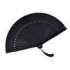 Bamboo Folding Fan with Tassels Chinese Style Portable Summer Hand Held Fan Decoration Dance Performance Props Party Costume Accessories