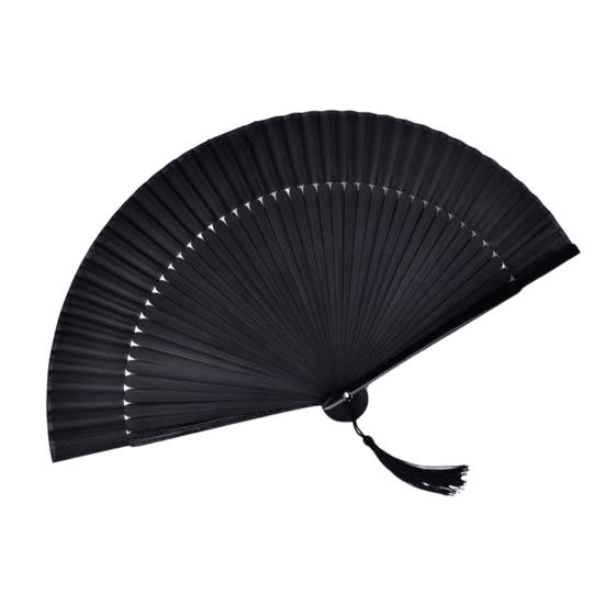 Бамбуковый складной веер с кисточками в китайском стиле, портативный летний ручной веер, украшение для танцевального выступления, реквизит, аксессуары для костюмов для вечеринок