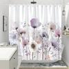 Красочные цветы шторка для душа для ванной комнаты розовая цветочная романтичная полевые цветы растения природа пейзаж декор комплект штор с крючками
