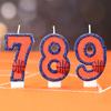 Свечи для дня рождения Vitality Basketball 0-9 Бесплатная комбинация спичек Цифровые свечи идеально подходят для украшения торта для выпечки высокого класса