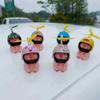 2025 Styling Ornaments Small Pig Animal Toy Cute Decor Sticker with Helmet Break Wind Moto Decorative Small Ornaments