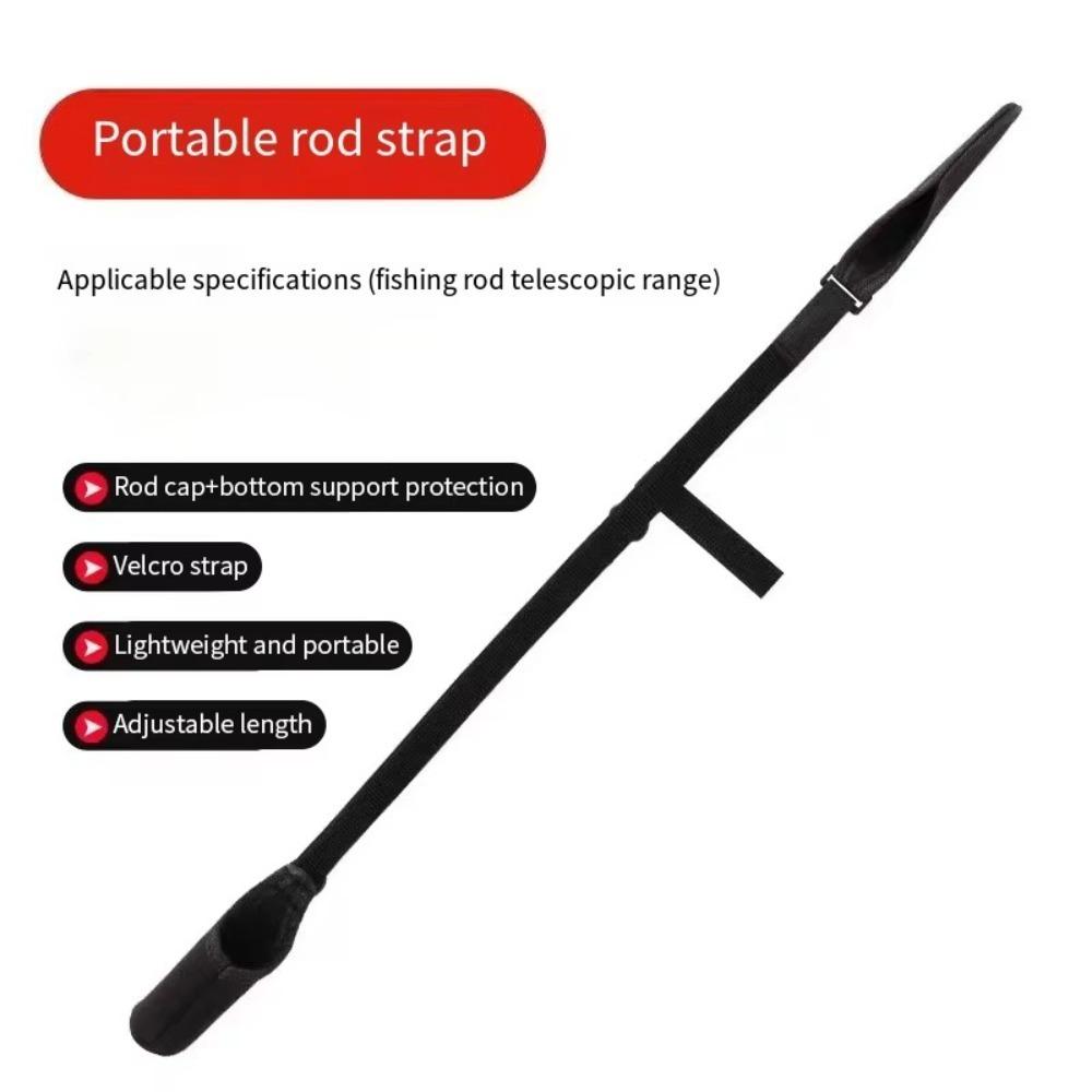 Wear-resistant Carp Fishing Rod Belt Protector Band Reel Elastic Wrap Band Belt Protector