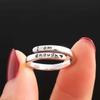 Simple Stainless Steel Ring  I Am Enough/I Am In It Wrap Ring Simple Stainless Steel Inspirational Ring