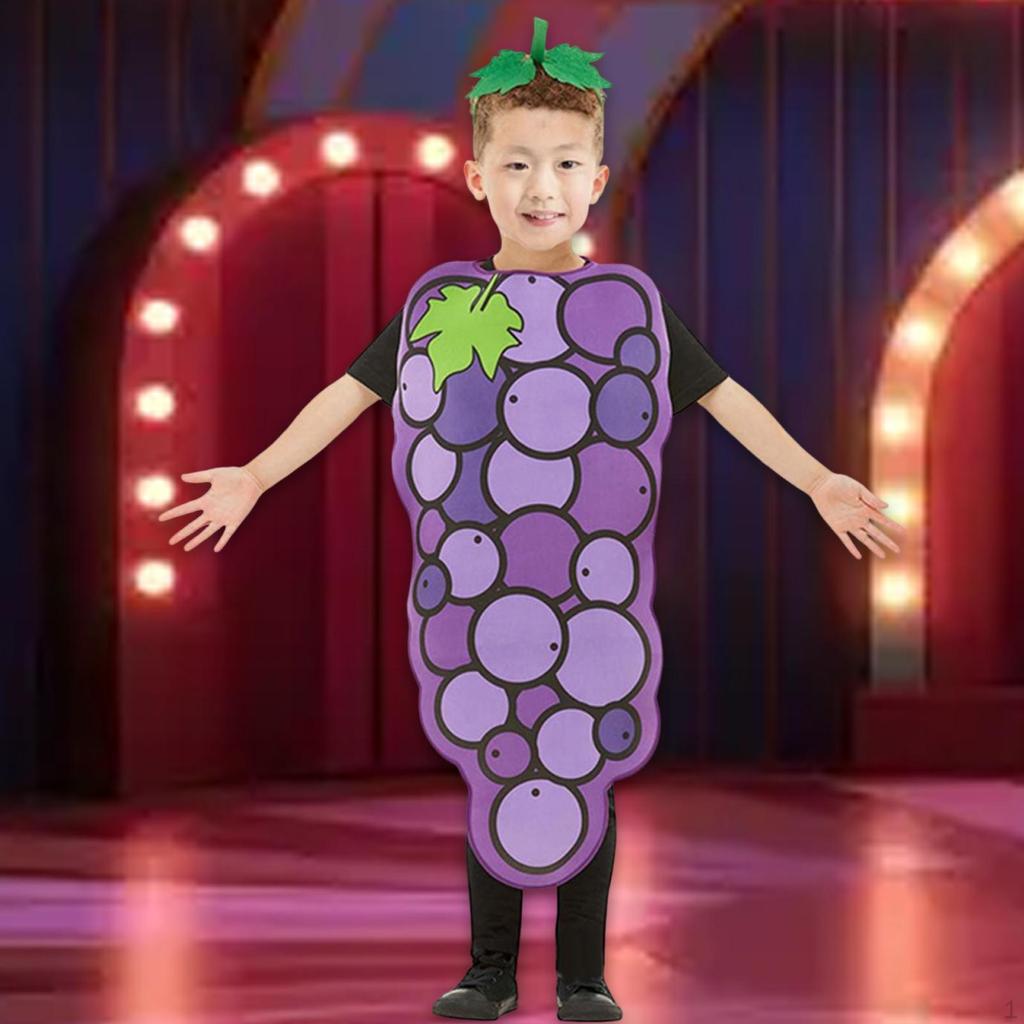 Детский костюм винограда косплей фрукт для сценических выступлений платья