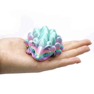 3D-печатная подвижная фигурка ежа, имитация змеи, офисное настольное украшение, игрушки, рождественский подарок