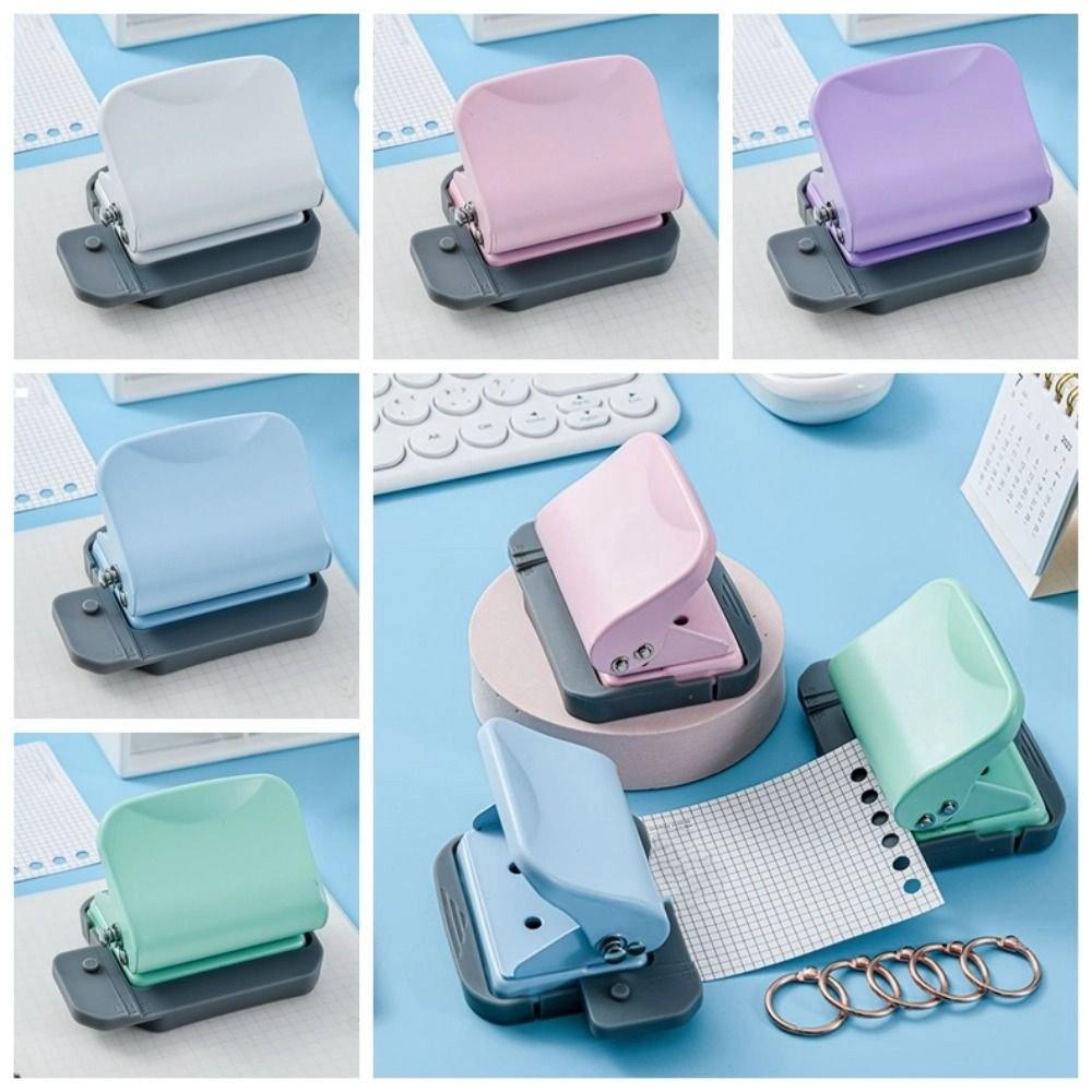 Manual Binding 6-hole Paper Punch DIY Scrafts DIY Hole Punch 5 Color Loose-leaf Punch Student
