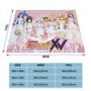 Senki Zesshou Symphogear Flannel Blanket, Soft and Stylish, All-Season, Washable, Cold Weather Protection, Cute, 200*150cm (80"x60")