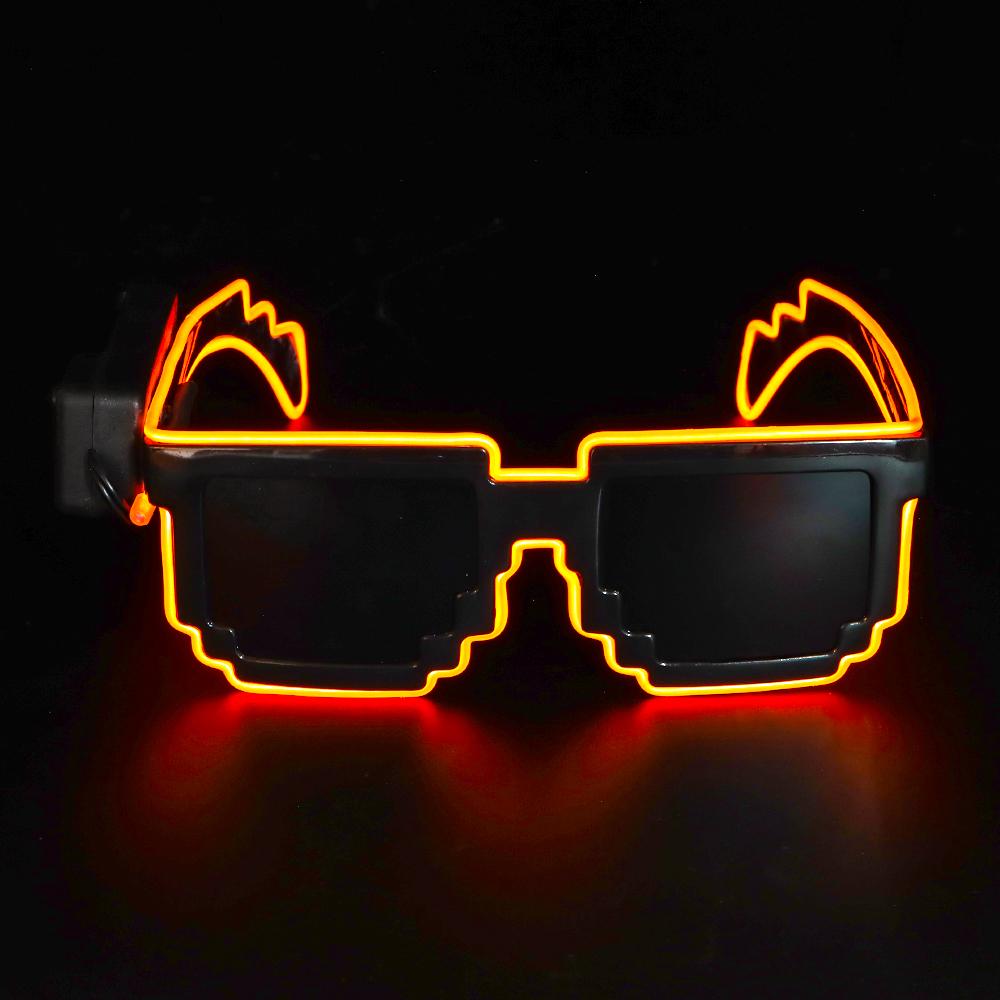 Wireless LED Light-up Glasses Glow In the Dark Flashing Glasses for Adult Kids