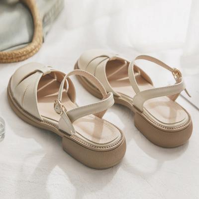 Мода 2024 Лето Новые Белые Женские Сандалии Римского Типа Плоская Подошва Нескользящая Резиновая Подошва Модные Женские Повседневные Сандалии zapatos de mujer