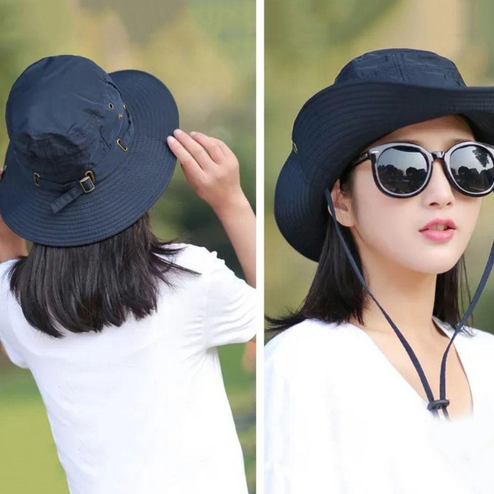 UV Protection Large Brim Fisherman Hat Wide Brim Fishing Hat Leisure Summer Panama Hat Spring