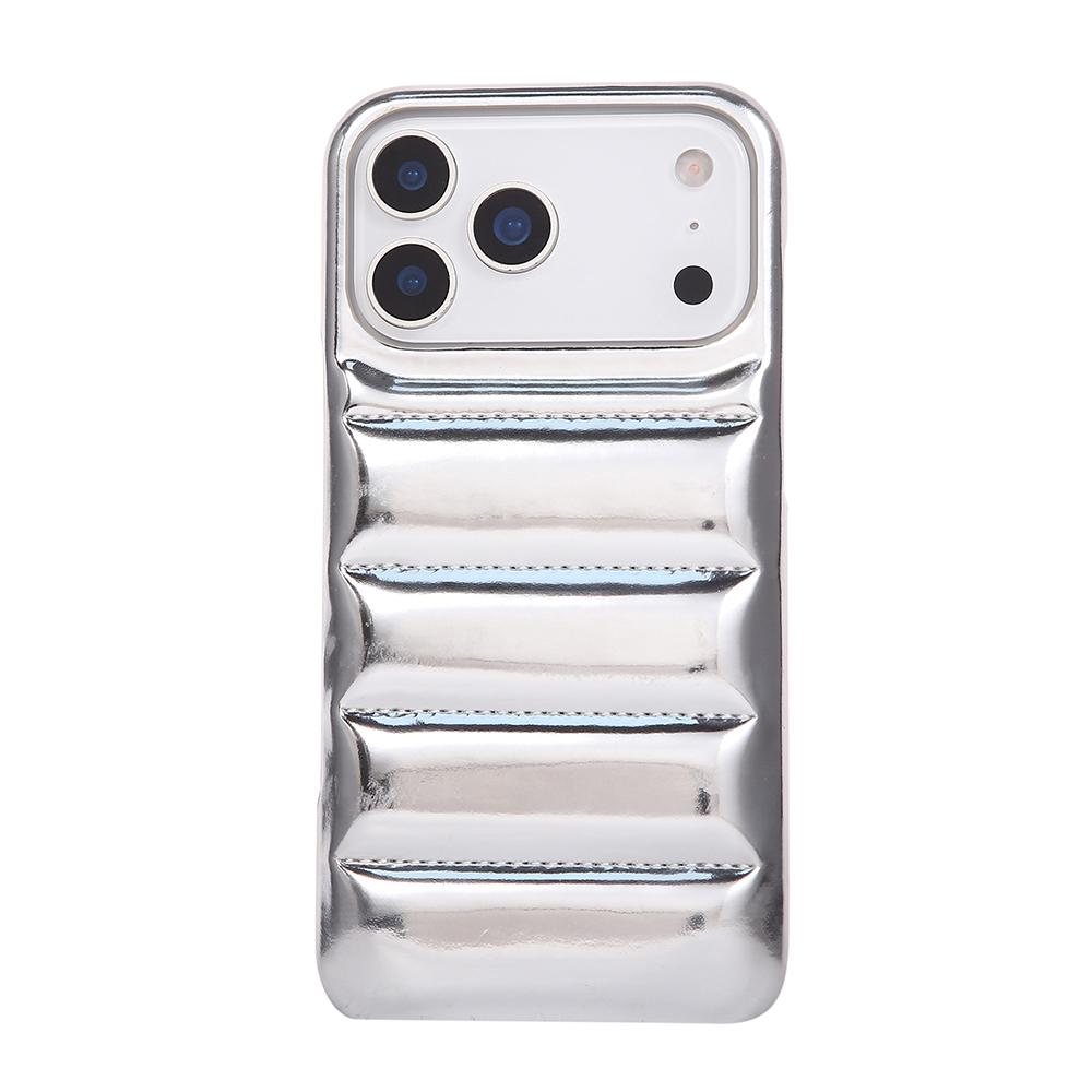 Glossy Laser Skin Down Jacket Aurora Phone Case for For Iphone 17 16 14 11 12 13 1 Pro Max 16 Plus Shockproof Soft Cover