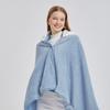 Lovely Hooded Robe Multifunctional Air Conditioning Blanket Soft Cape Type Animal Coral Fleece For Adults Winter Wear