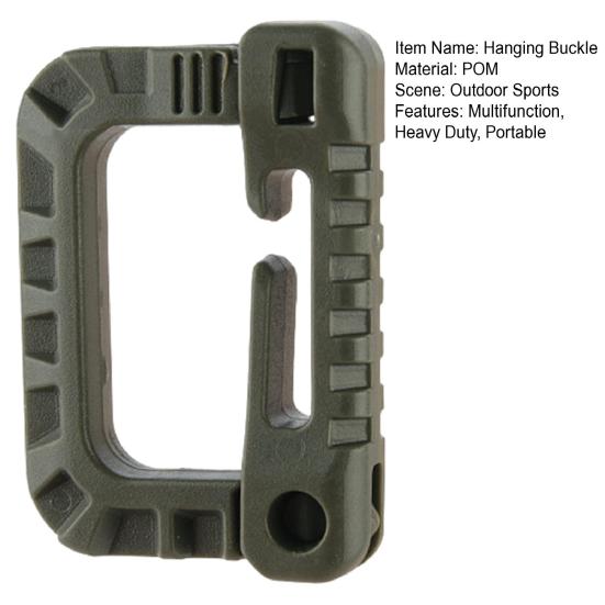 Многофункциональная пряжка для подвешивания, прочная, для путешествий на открытом воздухе, скалолазания, пешего туризма, охоты, крепления для рюкзака, карабин с D-образным кольцом
