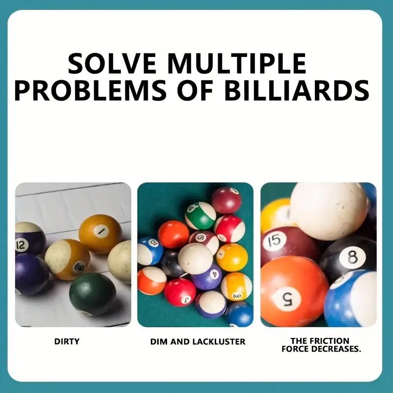 Pool Table Billiard Ball Cleaner Wax 50g Restores Shine Includes Cleaning Sponge for Home Game Rooms