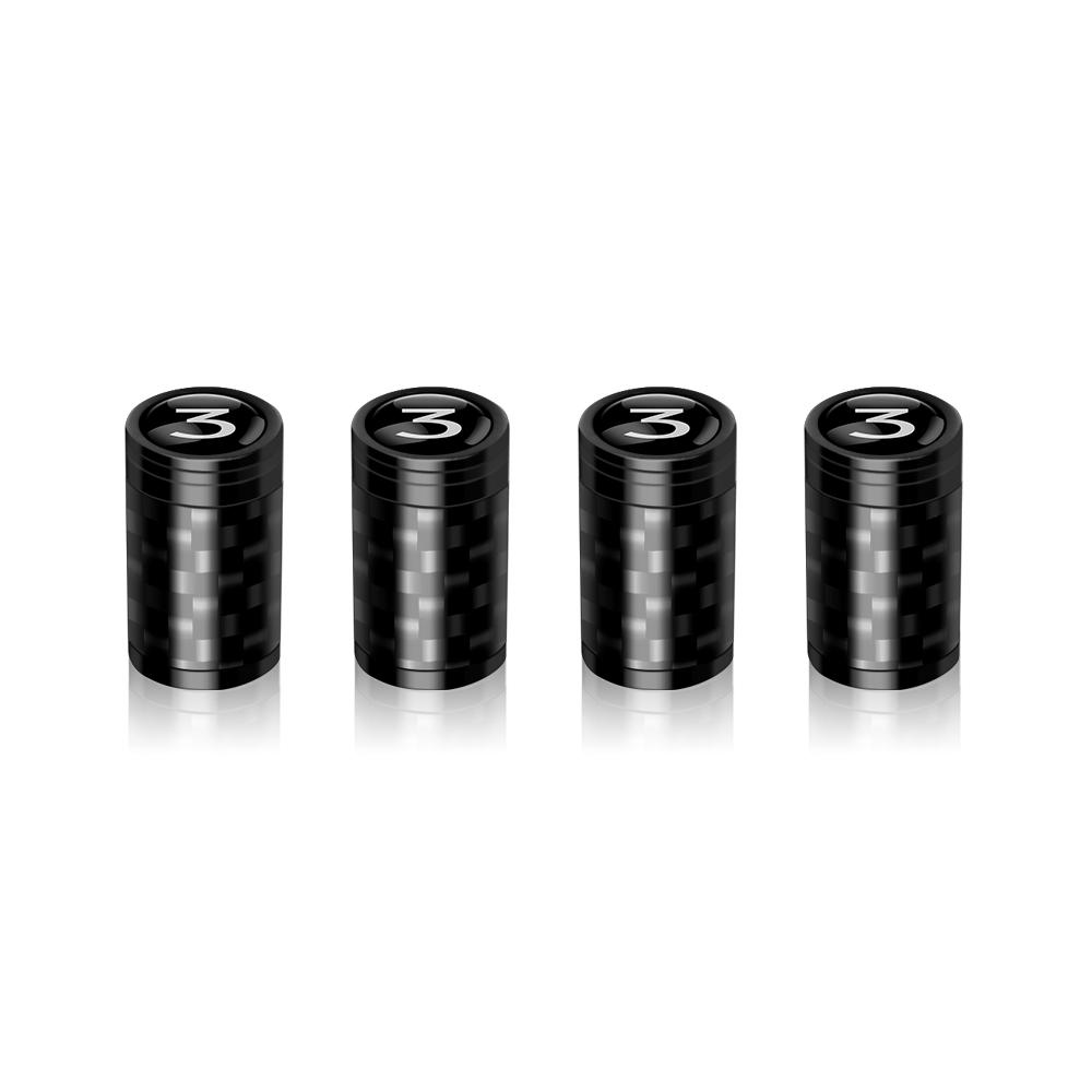 Car Wheel Tire Valve Caps Tyre Rim Stem Covers Airdust for Tesla Model 3 Model S Model X Model Y Roadster Invader Coil Mod WYE