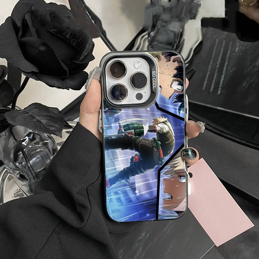 Чехол для телефона Кацуки Бакуго - Академия Героев Для IPhone 16 17 15 14 12 13 Pro Max Черный Цвет Ударопрочный Чехол