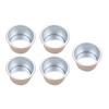 5Pcs 2.5inch Cake Round Mini Pan Removable Bottom Pudding Mold DIY Baking Tools