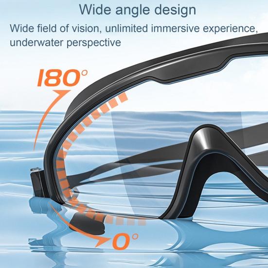 Очки для плавания для взрослых, противотуманные очки для бассейна, прозрачные, не протекающие очки для плавания для взрослых и подростков