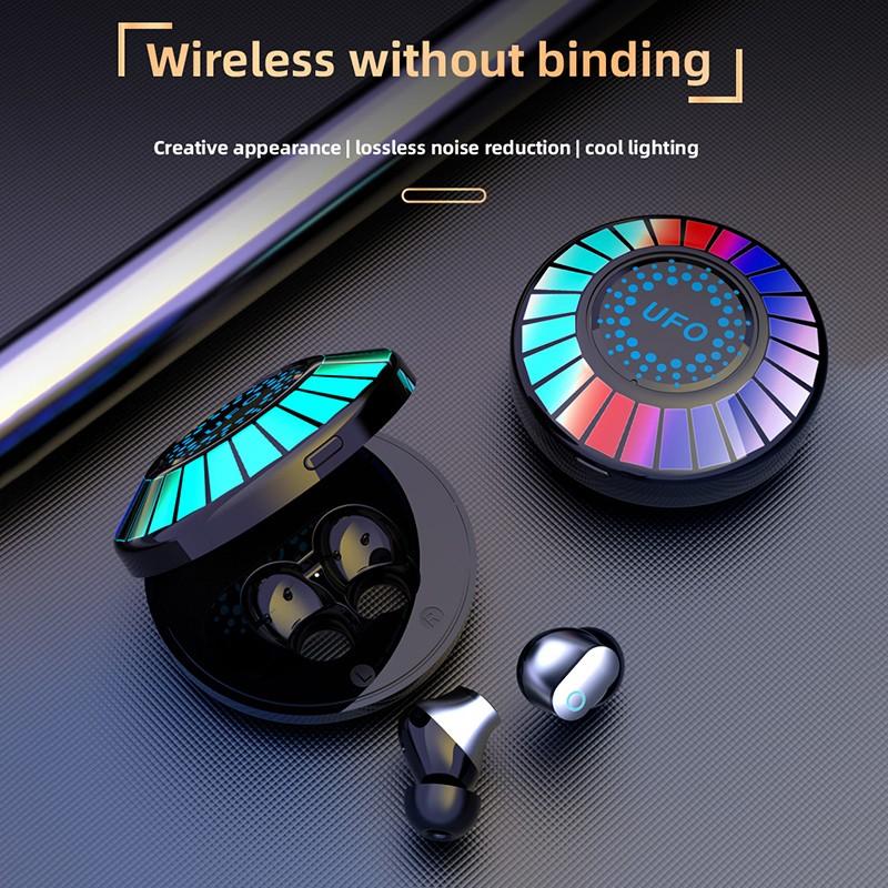 Используйте беспроводные наушники VAORLO HD с шумоподавлением Bluetooth 5.3 и подсветкой RGB. Наслаждайтесь музыкой, наушники с высоким качеством звука