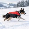 Водонепроницаемый зимний жилет-куртка для большой собаки, теплый, наполнитель, светоотражающий, на молнии, с D-кольцом для овчарок, золотистых ретриверов