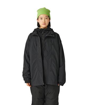 Snow Peak Нейлоновая куртка тусса с утилитарными карманами, верхняя одежда, размер M, JK-25AU008, куртка, мужская/женская, черная,