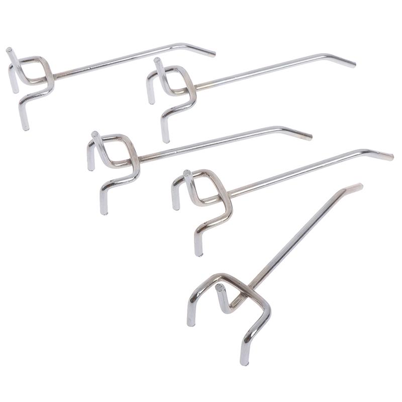 5 шт. Крючковая панель перфорированная настенная для хранения гаража мастерская крепление 10 см