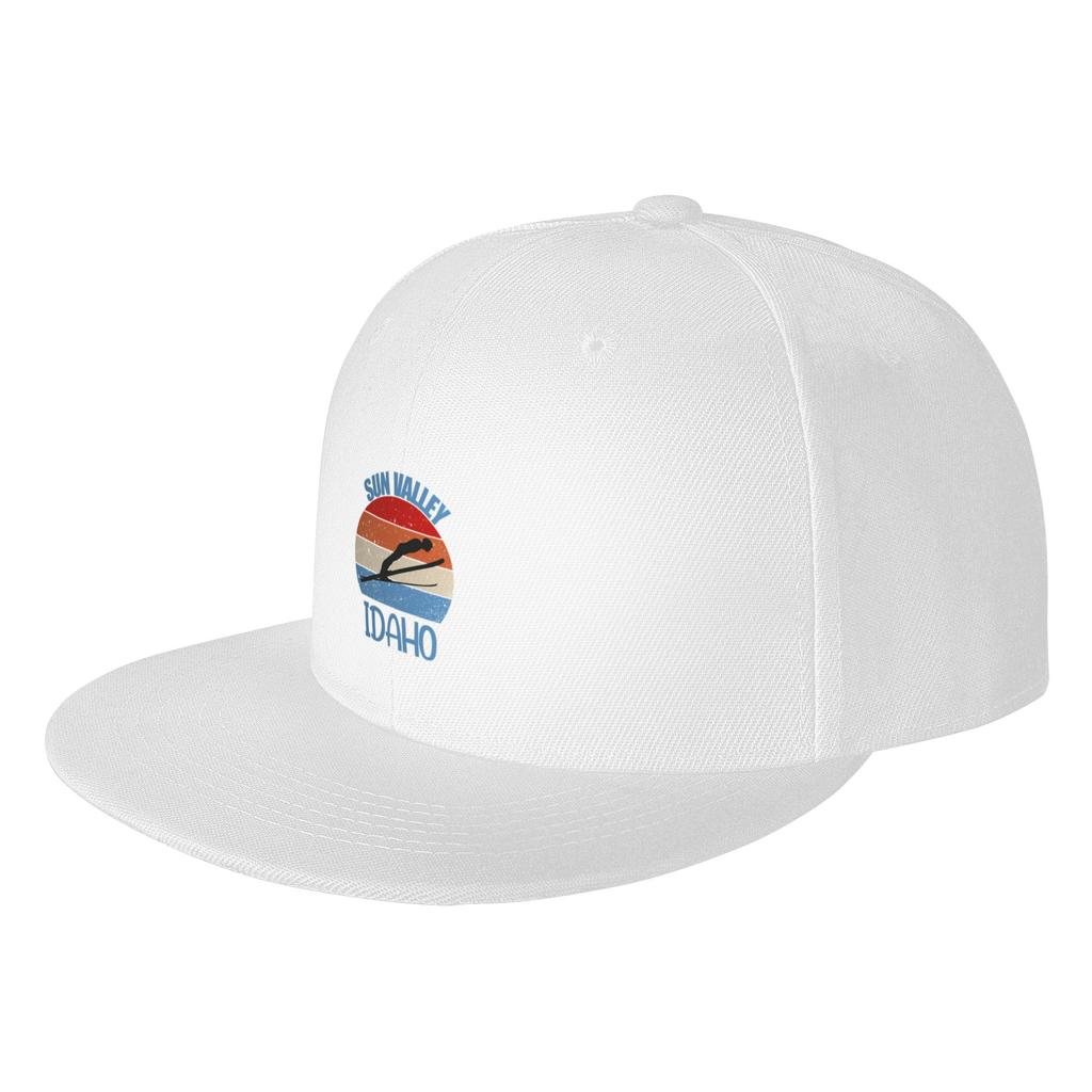 Fashion Sun Valley Ski Resort  Idaho Sign  Snowboard  Snowboarding Gifts Flat Brim Sun Hat  Gorra Golf Hat Unisex
