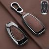 Leather Zinc Alloy Car Key Fob Case Cover For Chevy Malibu Camaro Cruze Equinox