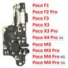 For Xiaomi Poco F1 F2 Pro F3 X3 X4 M3 M4 Pro 4G 5G USB Port Charger Dock Connector Charging Board FLex Cable Microphone